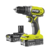 Ryobi ONE+ 18V 40Nm akkus ütvefúró-csavarozó 2x2.0Ah R18DD2-220S