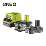 Ryobi ONE+™18V akku töltő 2db akkuval RC18120-242X
