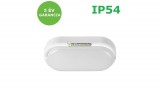 Rábalux HORT fehér ovális IP54 LED 15W kültéri mennyezeti lámpa, természetes fehér 5évG
