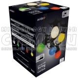RGB LED VILLANYKÖRTE FÉNYFÜZÉR (5M) SZÍNES, KÜLTÉRI ÉS BELTÉRI - AVIDE