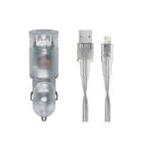 RivaCase RivaPower VA4225 TD2 car charger (2xUSB/3,4A) with MFi Lightning cable Transparent 4260403573457
