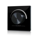 S-LIGHTLED SL-2836R LED dimmer távszabályzó fali forgógombos fekete