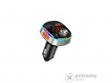 S-Link FM Transmitter - SL-BT235 Rainbow Bluetooth  (BT5.0; Dual USB, 3A USB gyorstöltő, RGB)