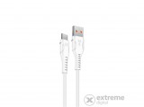 S-Link kábel  -  SL-X241  (3A, 12W, Gyorstöltés, Micro USB, 100cm adat+töltőkábel, fehér)