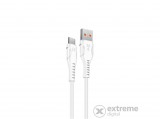 S-Link kábel  -  SL-X241  (3A, 12W, Gyorstöltés, Micro USB, 100cm adat+töltőkábel, fehér)