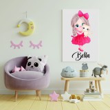 SA Egyedi névre szóló fali vászonkép - Kislány