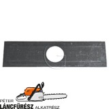 Sabo 45-190 18835 fűnyíró kés, L 145 mm, W 40 mm, Ø tengely furat 25 mm