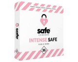 SAFE Intense Safe - Bordázott és pontozott óvszer (36db)