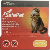 SafePet macska spot-on bolhák és kullancsok ellen (10 pipetta x 0.7 ml)
