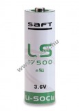 SAFT lithium elem típus LS17500 - A 3,6V 3,4Ah (Li-SOCl2)