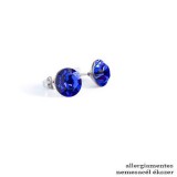 Saját készítésű ékszer Swarovski CHATON - BEDUGÓS FÜLBEVALÓ -  8mm-es