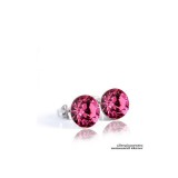 Saját készítésű ékszer Swarovski CHATON - BEDUGÓS FÜLBEVALÓ -  8mm-es