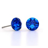 Saját készítésű ékszer Swarovski CHATON - BEDUGÓS FÜLBEVALÓ -  8mm-es