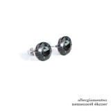 Saját készítésű ékszer Swarovski CHATON - BEDUGÓS FÜLBEVALÓ -  8mm-es