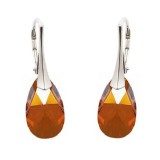 Saját készítésű ékszer Swarovski FRANCIA KAPCSOS FÜLBEVALÓ - CSEPP KRISTÁLLYAL