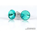 Saját készítésű ékszer Swarovski RIVOLI - BEDUGÓS FÜLBEVALÓ - 8mm-es