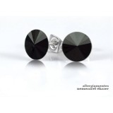 Saját készítésű ékszer Swarovski RIVOLI - BEDUGÓS FÜLBEVALÓ - 8mm-es