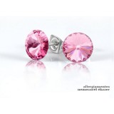 Saját készítésű ékszer Swarovski RIVOLI - BEDUGÓS FÜLBEVALÓ - 8mm-es