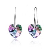 Saját készítésű ékszer Swarovski SZÍV ALAKÚ AKASZTÓS FÜLBEVALÓ