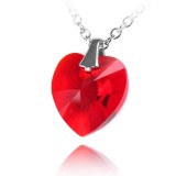 Saját készítésű ékszer Swarovski SZÍV KRISTÁLY MEDÁL