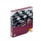 Sakk-dáma-backgammon játék – mágneses