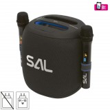 SAL PARCUBE boombox, 100 W, 2db vezeték nélküli mikrofon, 5db hangszóró, LED fényeffekt, IPX5 védelem, Bluetooth (PARCUBE)