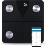 Salente SlimFit, személyi diagnosztikai fitnesz mérleg, Bluetooth, fekete