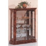 Saltarelli Amalfi Day 2-ajtós vitrines kisszekrény - dió