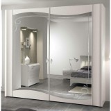 Saltarelli Diadema 2 tükrös komplanáris tolóajtós gardróbszekrény Swarovski kristályok nélkül