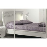 Saltarelli Diadema franciaágy keret, fa fejvéggel, Swarovski kristályok nélkül