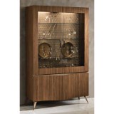 Saltarelli Emozioni Day 2-ajtós vitrines szekrény kárpitozott hátfallal