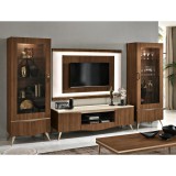 Saltarelli Emozioni Day TV szekrény szett (2x vitrines szekrény + TV szekrény)