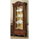 Saltarelli Sovrana Day 1-ajtós vitrines szekrény (jobbra vagy balra nyíló) - dió