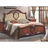 Saltarelli Sovrana franciaágy keret, capitoné behúzású fejvéggel, Swarovski kristályokkal - dió