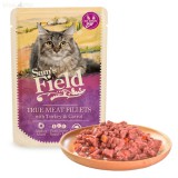 Sam&#039;s Field Cat gabonamentes alutasakos eledel 85 g adult pulykahús&sárgarépával