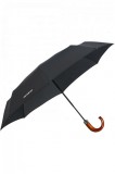 Samsonite Wood Classic S 3 Sect Umbrella Black 108978-1041