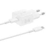 Samsung 25W USB-C Fast Adapter EP-T2510 with Cable hálózati töltő adapter kábellel fehér (white)