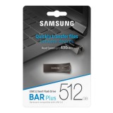 Samsung 512GB Bar Plus USB 3.1 Pendrive - Titán (400MB/s olvasás)