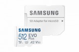 Samsung 512GB microSDXC EVO Plus Class10 U3 A2 V30 + adapterrel MB-MC512KA/EU
