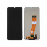 Samsung A025 Galaxy A02S fekete gyári LCD kijelző érintővel és kerettel NON EU VERZIÓ