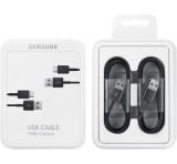 Samsung adatkábel 2db (usb - type-c, gyorstölt&#337;, 150cm) fekete ep-dg930mbe
