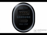 Samsung autós töltő USB A (15W) USB C (25W),Fekete