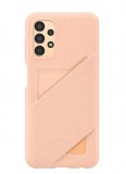 Samsung Card Slot A135 Galaxy A13 4G gyári barack kártyatartós hátlapvédő tok (EF-OA135TPEGWW)
