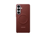 Samsung EF-KS947SR, Galaxy S26+, Carbon Magnet Case, Aramid, Gyári, Vörös, Mobiltelefon tok