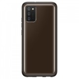 Samsung EF-QA038TB Galaxy A03s Soft Clear gyári fekete védőtok