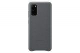 Samsung EF-VG980LJ, Galaxy S20, Leather Case, Gyári, Bőr, Szürke, Mobiltelefon tok