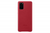 Samsung EF-VG985LR, Galaxy S20+, Leather Case, Gyári, Bőr, Vörös, Mobiltelefon tok