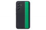 Samsung EF-XA546CBEGWW Galaxy A54 5G Silicone Grip fekete gyári szíjas szilikon védőtok