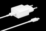 Samsung EP-T1510XWEGEU 15 W, PD, USB-C fehér hálózati adapter kábellel