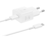 Samsung EP-T2510XWEGEU 25W, Mellékelt USB-C Kábel, Fehér Hálózati töltőfej